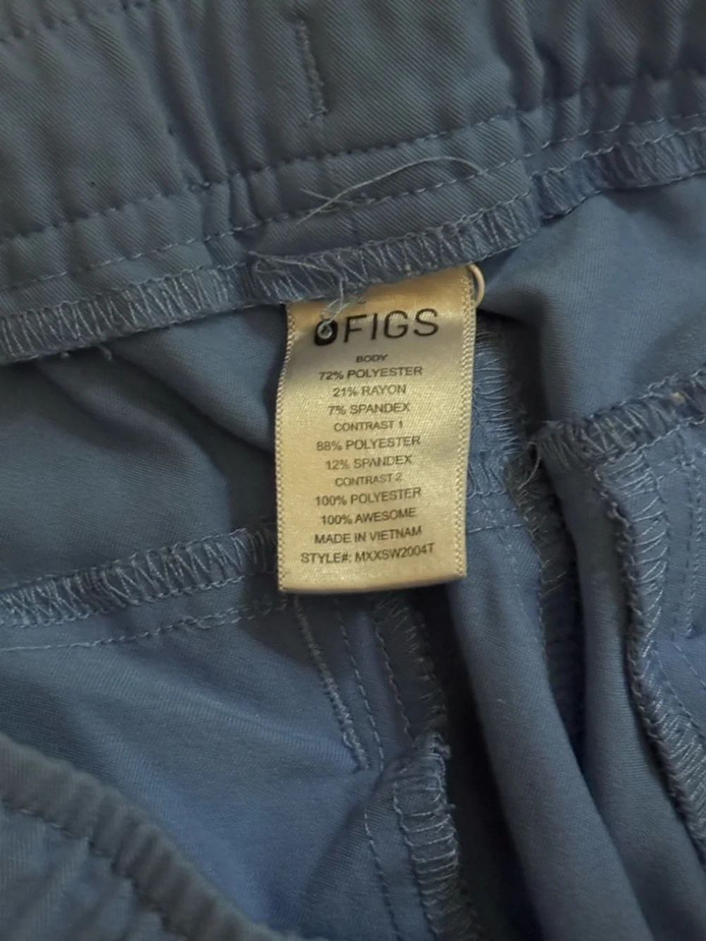 Figs Tansen Jogger Scrub Pants Ceil Blue men’s size Large Tall L/T